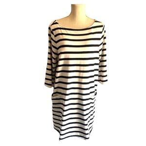 The Nines by Hatch Cotton Striped Maternity Dress size L